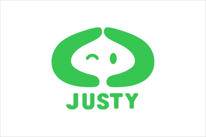 防犯・見守りカメラ「JUSTY」ロゴ