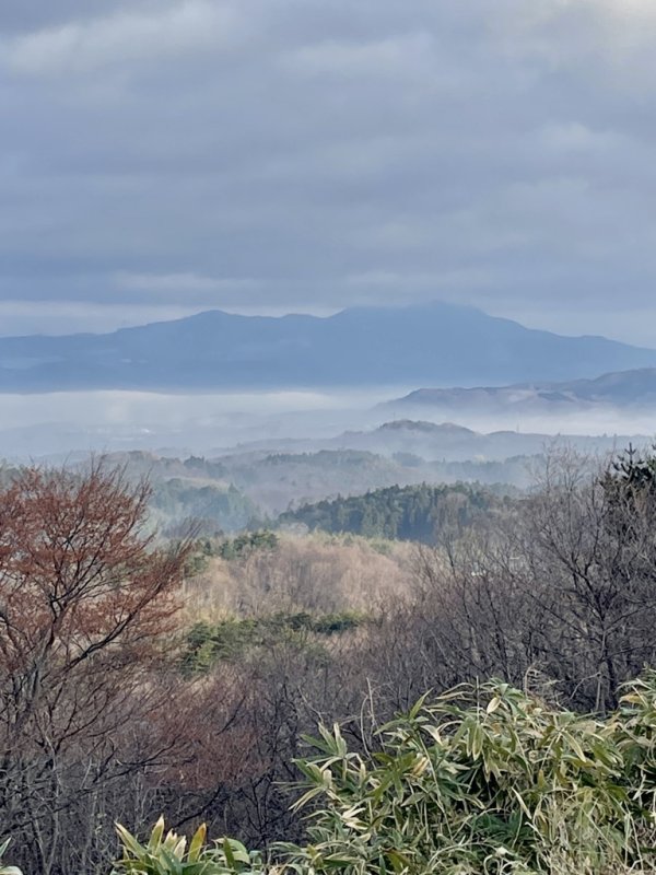 大蔵山スタジオ敷地より蔵王を望む光景