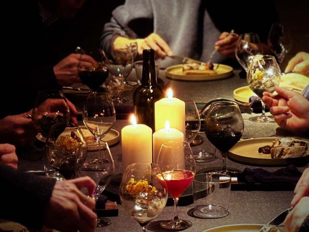 大蔵山で開催される山より採取された食材の社員ランチ会