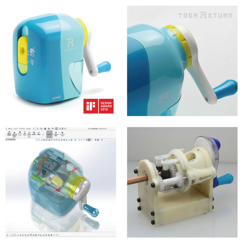 「トガリターン」筐体デザインだけでなく新機構設計をすることも