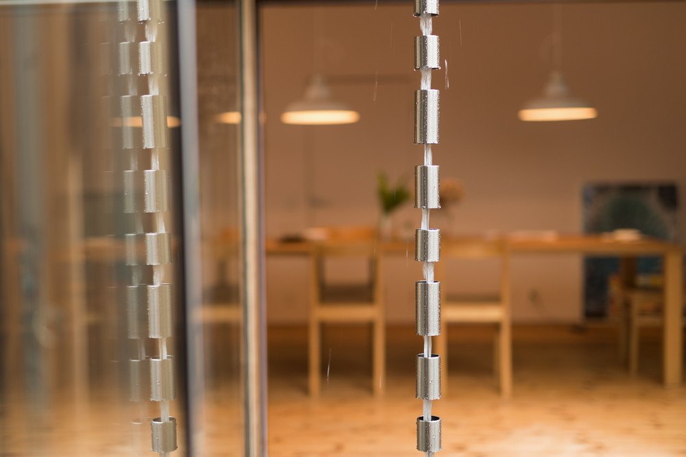 鎖樋の住宅での活用事例